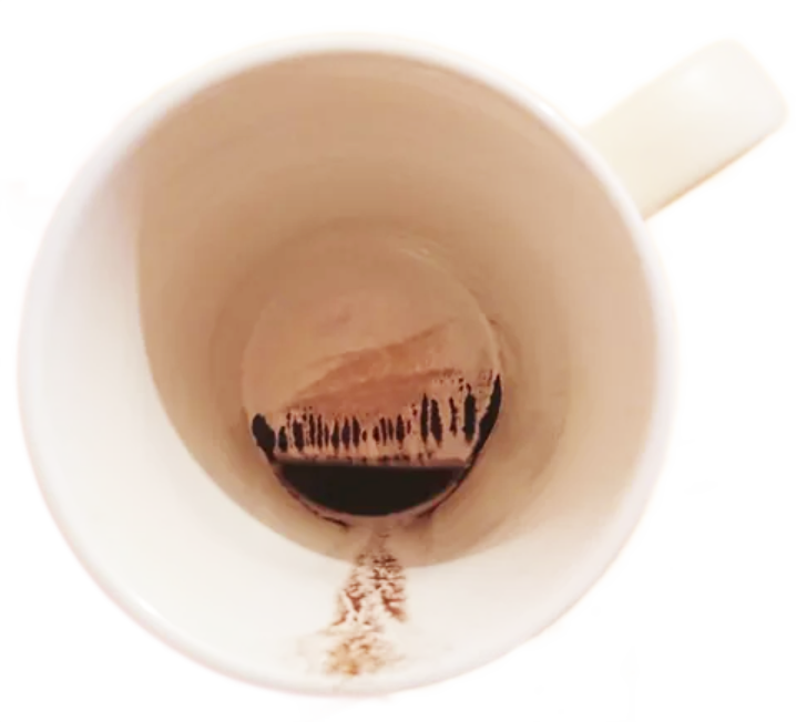 Coffee brewed in a reusable K-Cup with and without a paper filter
