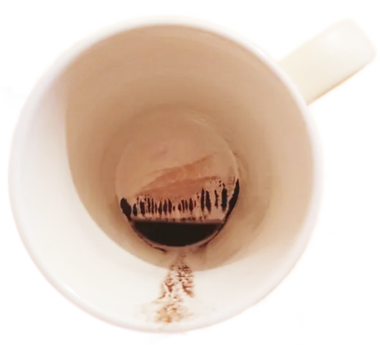 Coffee brewed in a reusable K-Cup with and without a paper filter