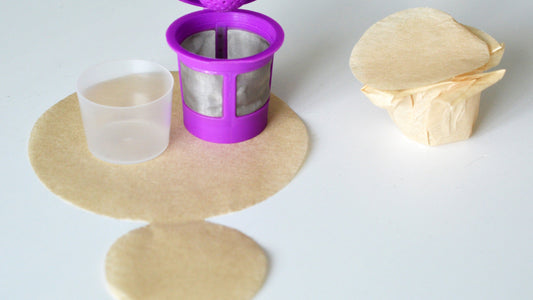 canFly Make Your Own Keurig K-Cup Paper Filters, 1000 Unbleached Flat Preforms with Lids
