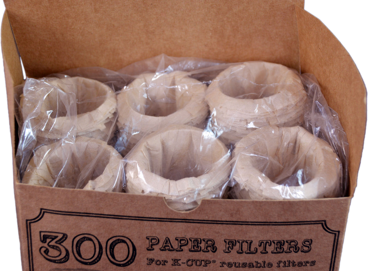canfly unbleached disposable k-cup paper filter,300 unbleached filters